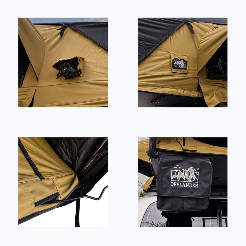 Tenda da tetto per 2 persone OFFLANDER Fold 2 sand 9