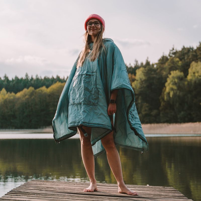 Poncho OFFLANDER OFF_CACC pesante riscaldato blu 4