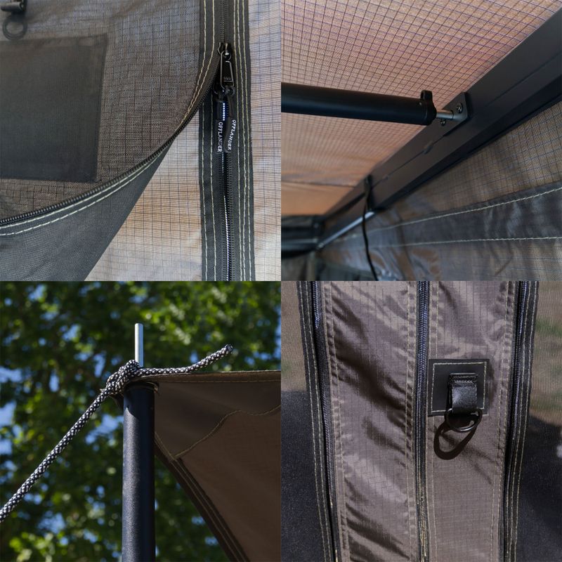 Tendalino per tenda Offlander Off_Acc_Square_L_An Do Markizy Bocznej Kwa Drat black 8