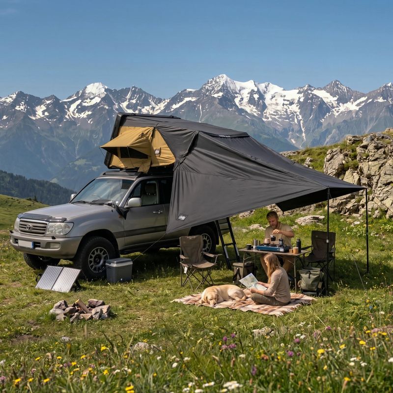Tendalino per tenda OFFLANDER Fold 4 do namiotu black 6