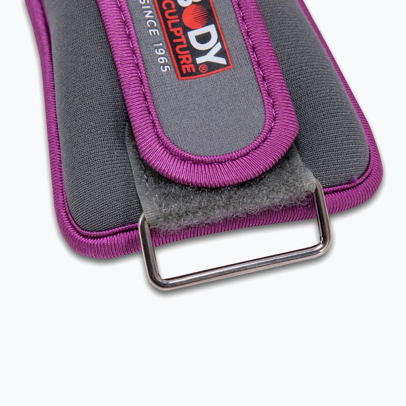 Polsi pesi da polso Body Sculpture Bb 2700U 2 x 0,5 kg grey/purple 4