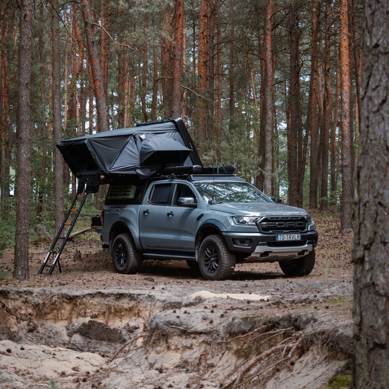 Tenda da tetto per 2 persone OFFLANDER Fold 2 Wolf gray 12