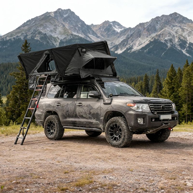 Tenda da tetto per 2 persone OFFLANDER Fold 2 Wolf gray 14