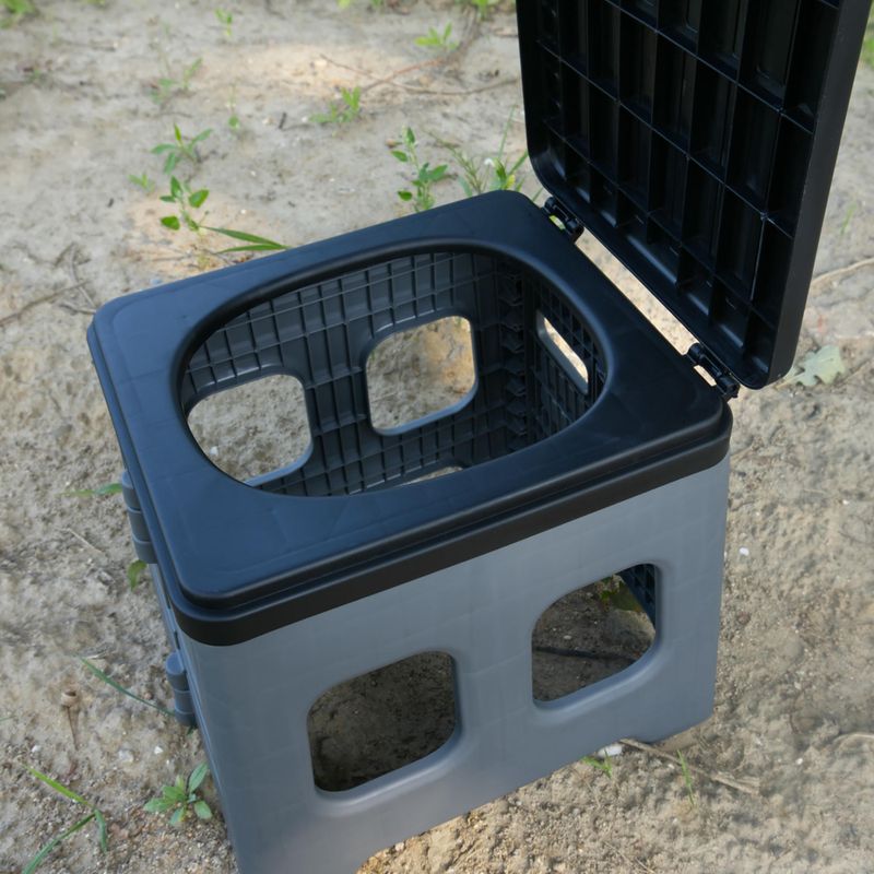 Toilette da viaggio OFFLANDER Portable Folding Camping Toilet black 3