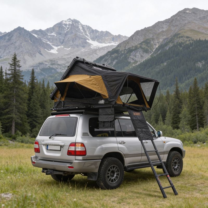 Tenda da tetto per 3 persone OFFLANDER Fold E 150 brown/black 10