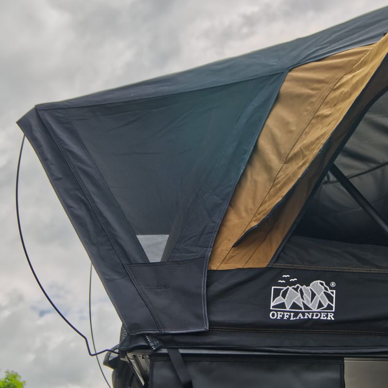 Tenda da tetto per 3 persone OFFLANDER Fold E 150 brown/black 11