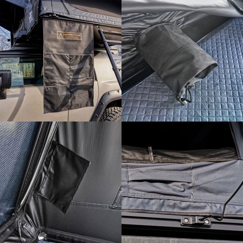 Tenda da tetto per 2 persone OFFLANDER Fold Y 150 black 7