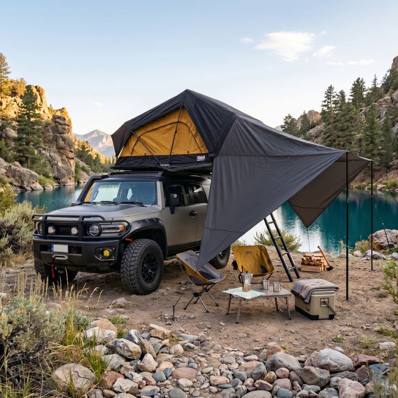 Tettoia per tenda OFFLANDER Soft Hybrid 190 do namiotu black 5