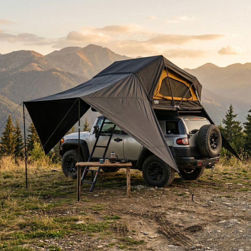 Tettoia per tenda OFFLANDER Soft Hybrid 190 do namiotu black 6