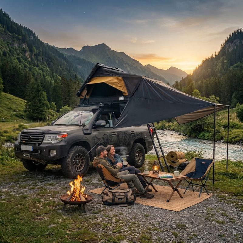 Tettoia per tenda OFFLANDER Fold E 150 do namiotu black 3