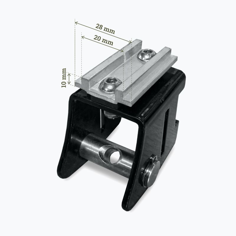 Supporto di montaggio OFFLANDER Anti-Theft Roof Tent Brackets 4 pack black 8