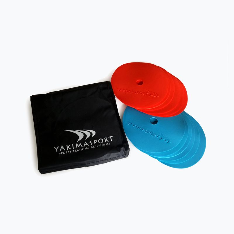 Marcatori da campo Yakimasport 100384 12 pezzi blu/rosso