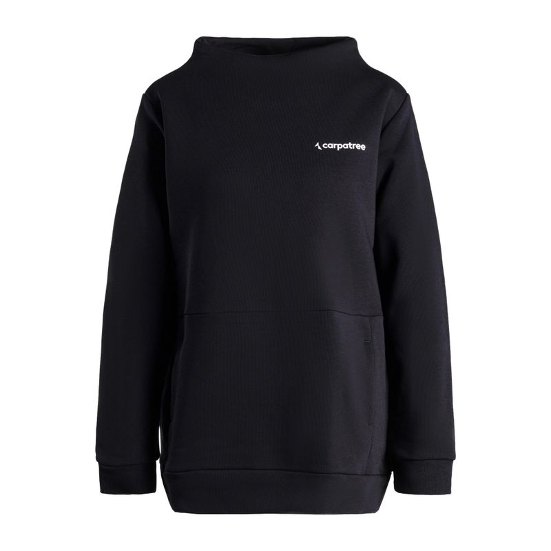 Felpa donna Carpatree Funnel Neck nero