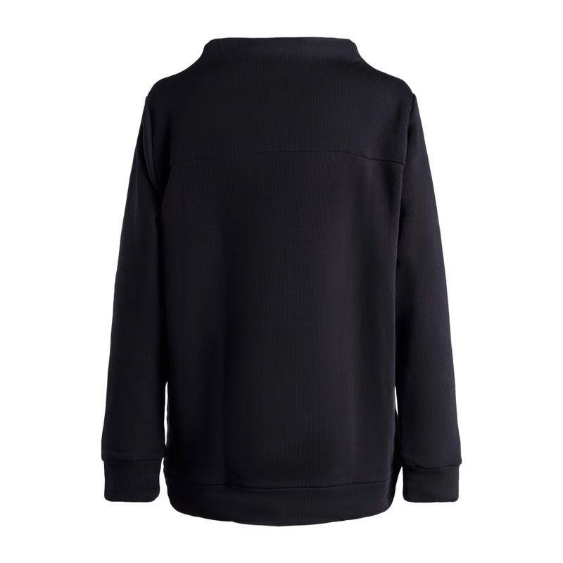 Felpa donna Carpatree Funnel Neck nero 2