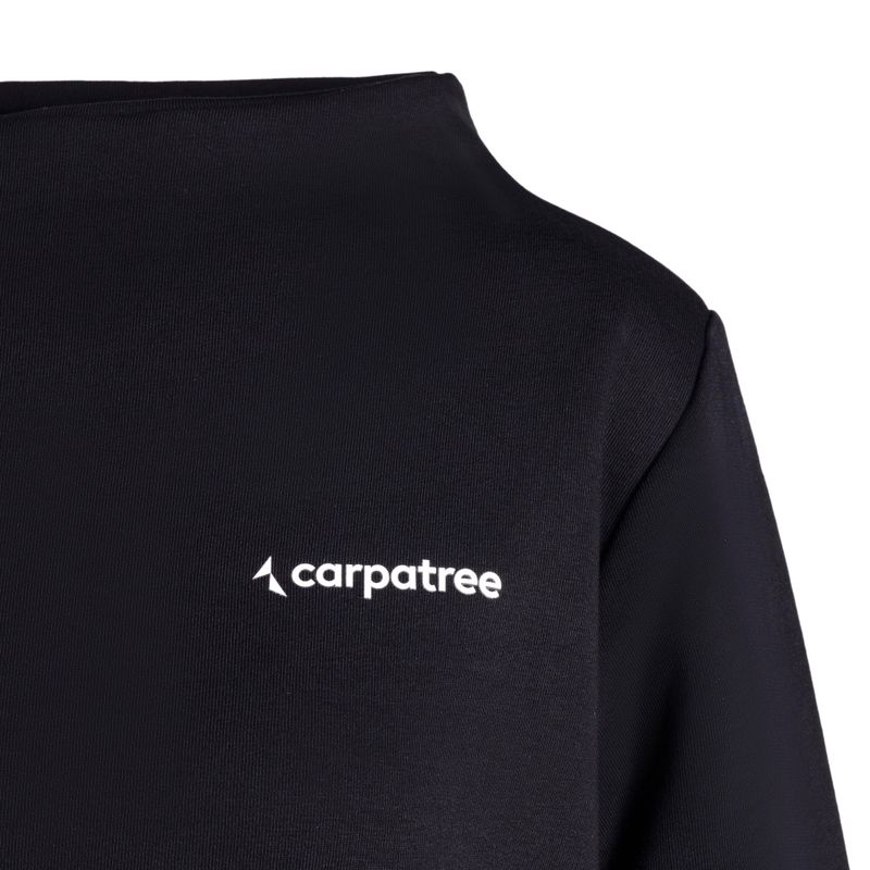 Felpa donna Carpatree Funnel Neck nero 3