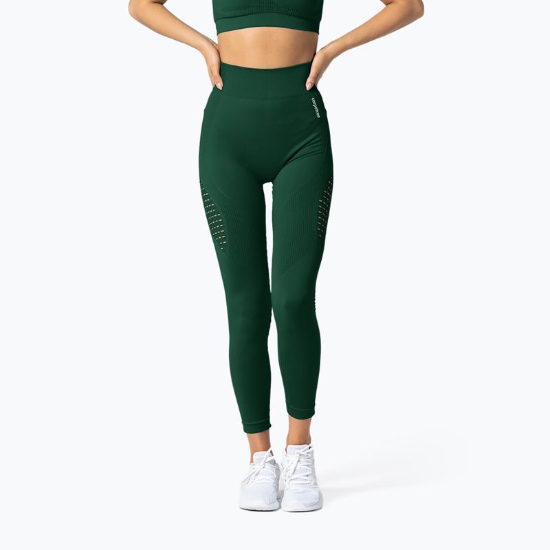 Leggings donna Carpatree Phase Seamless verde bottiglia