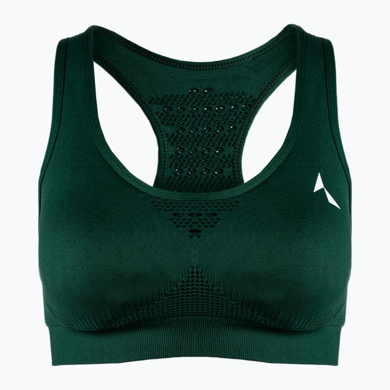 Reggiseno fitness Carpatree Phase Seamless verde bottiglia