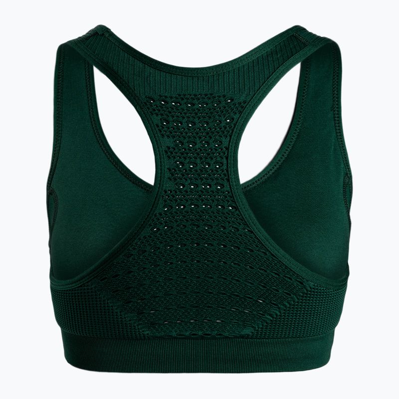 Reggiseno fitness Carpatree Phase Seamless verde bottiglia 2