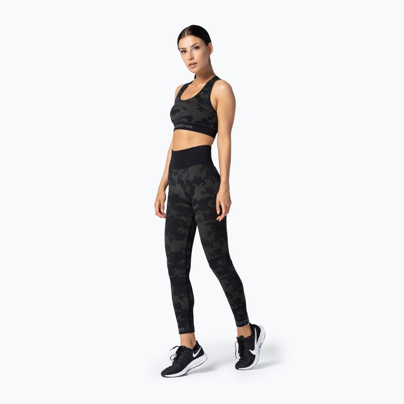 Reggiseno fitness Carpatree Camo Seamless verde 3