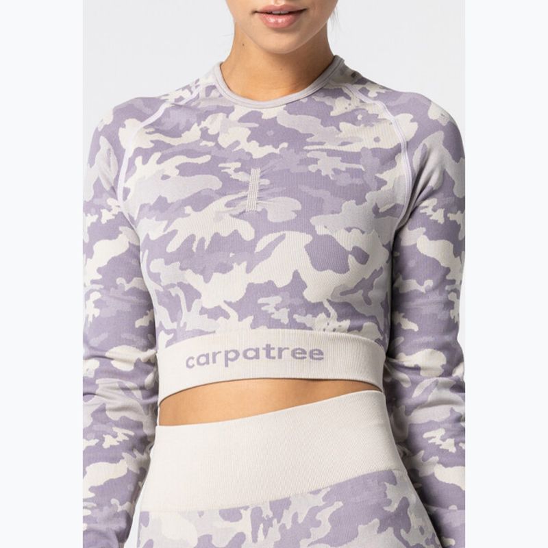 Top da allenamento da donna Carpatree Camo Seamless viola 4