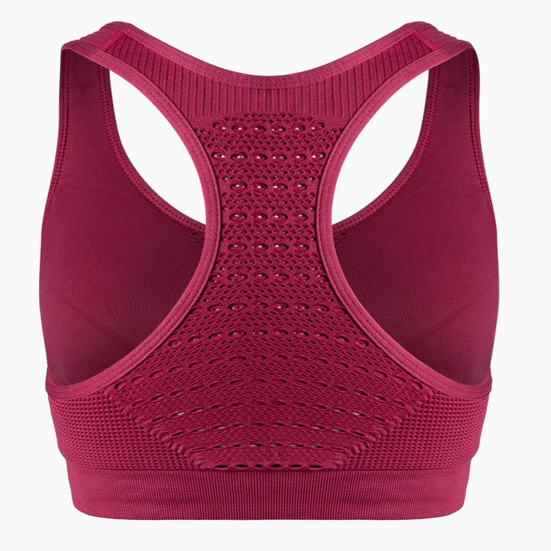 Reggiseno fitness Carpatree Phase Seamless al lampone 2