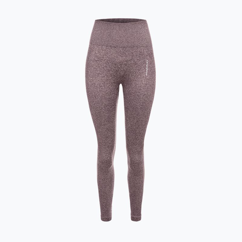 Leggings da allenamento da donna Carpatree Allure Seamless marrone melange (pepe mais) 6