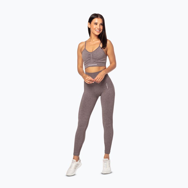 Reggiseno da allenamento Carpatree Allure Seamless marrone melange (pepe mais) 2