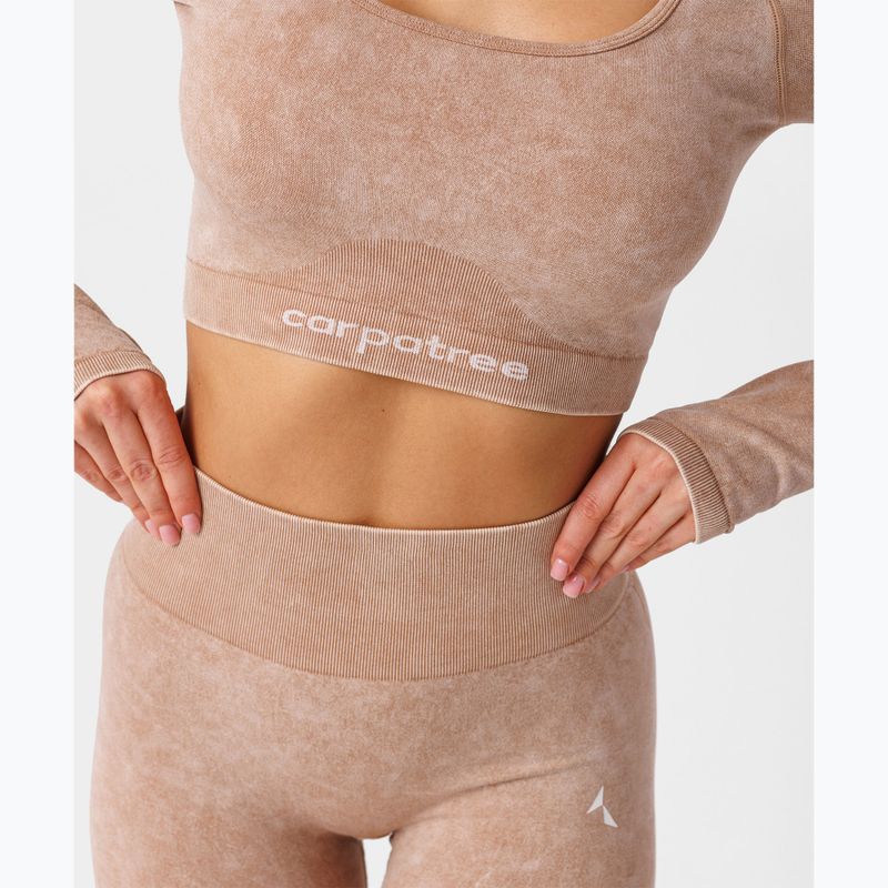 Allenamento donna maniche lunghe Carpatree Yasmine Seamless beige stone wash 4