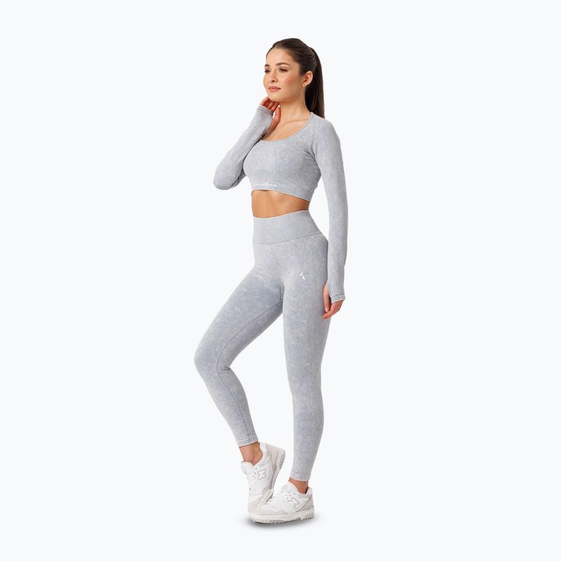 Allenamento donna a maniche lunghe Carpatree Yasmine Seamless blu stone wash 2