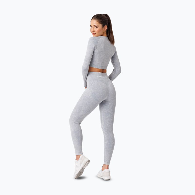 Allenamento donna a maniche lunghe Carpatree Yasmine Seamless blu stone wash 3