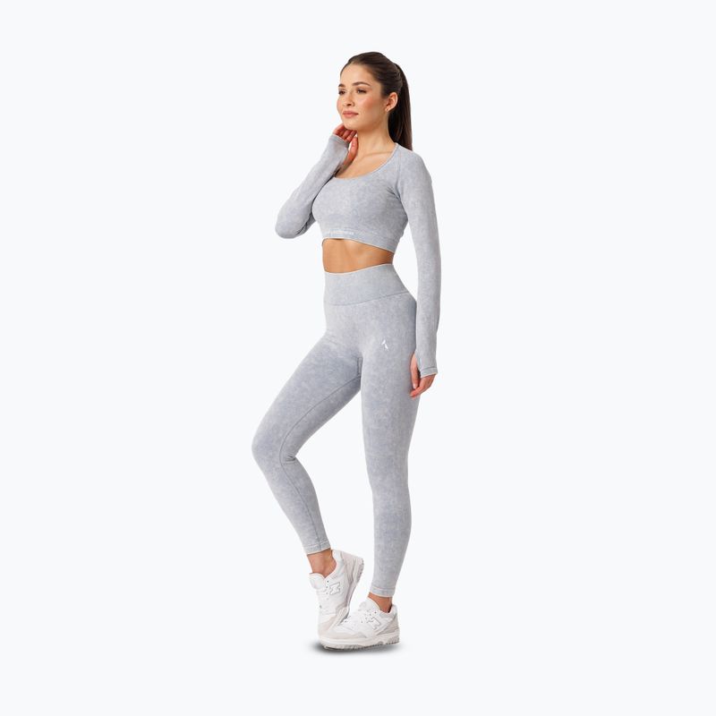 Leggings da allenamento donna Carpatree Yasmine Seamless blue stone wash 2