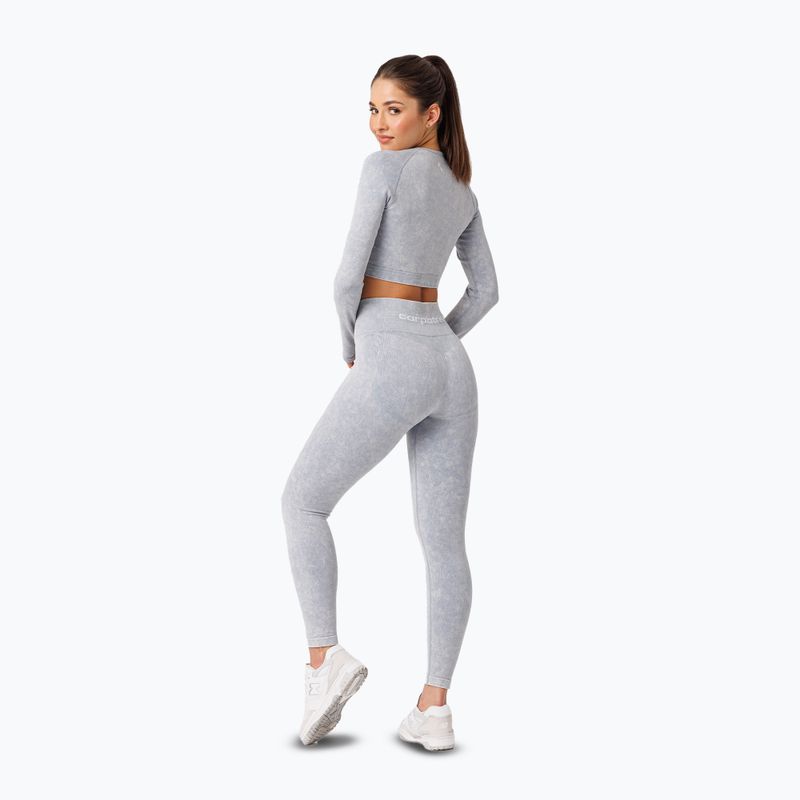 Leggings da allenamento donna Carpatree Yasmine Seamless blue stone wash 4