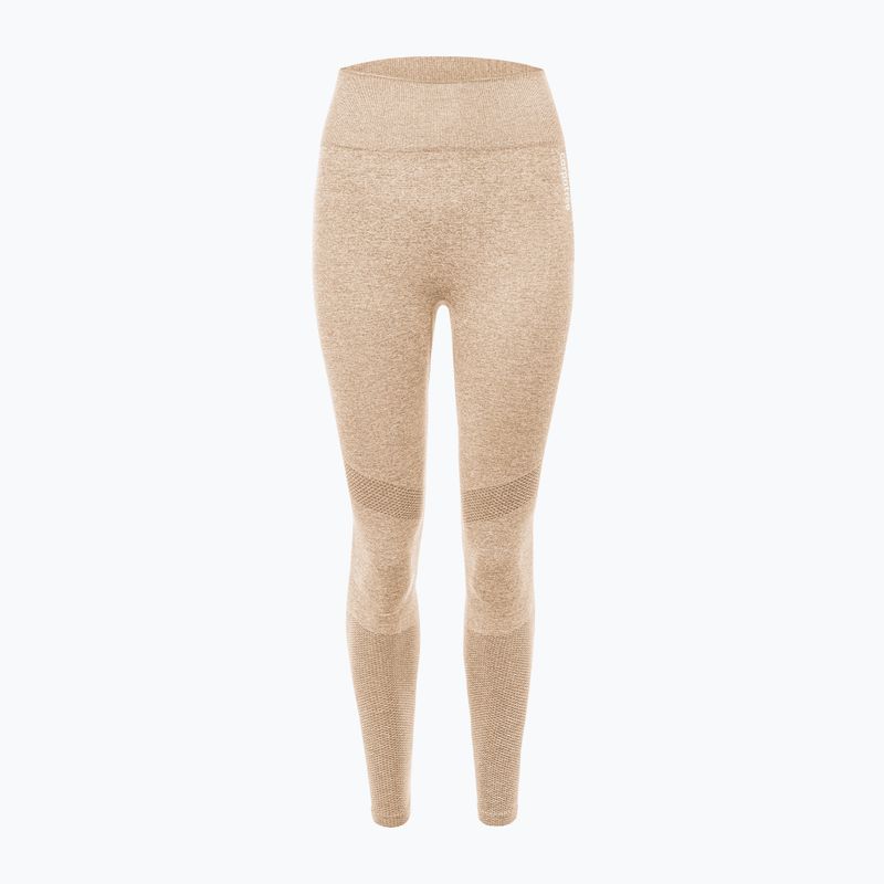 Leggings da allenamento da donna Carpatree Vibe Seamless beige melange 5