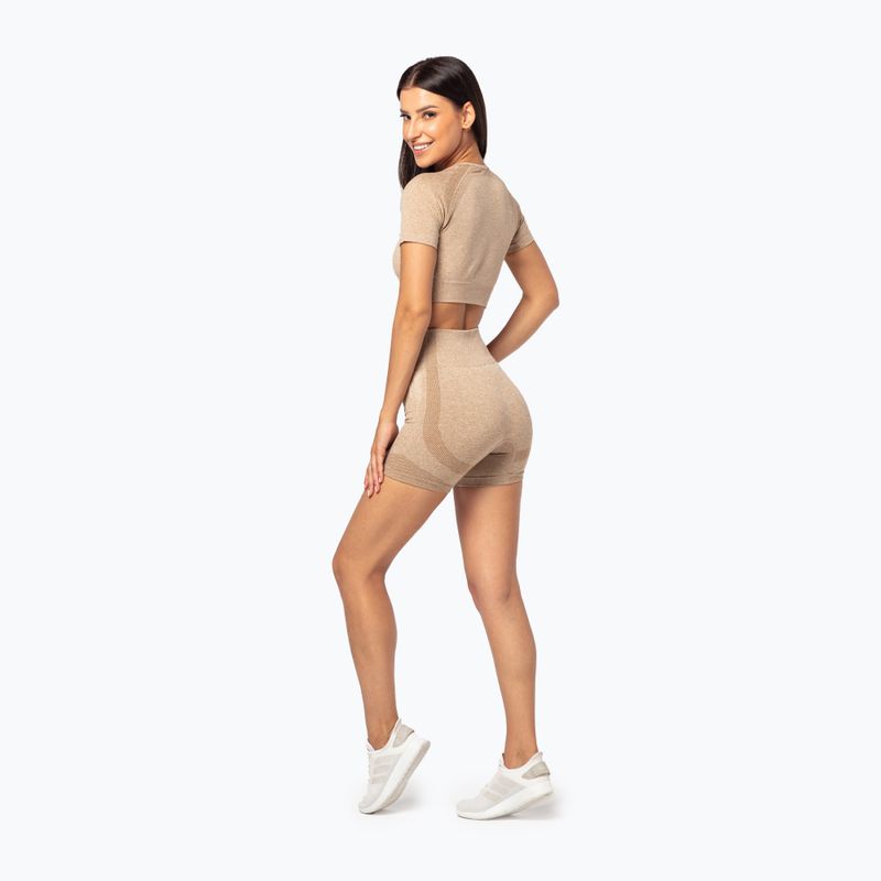 Top da allenamento donna Carpatree Vibe Seamless beige melange 3