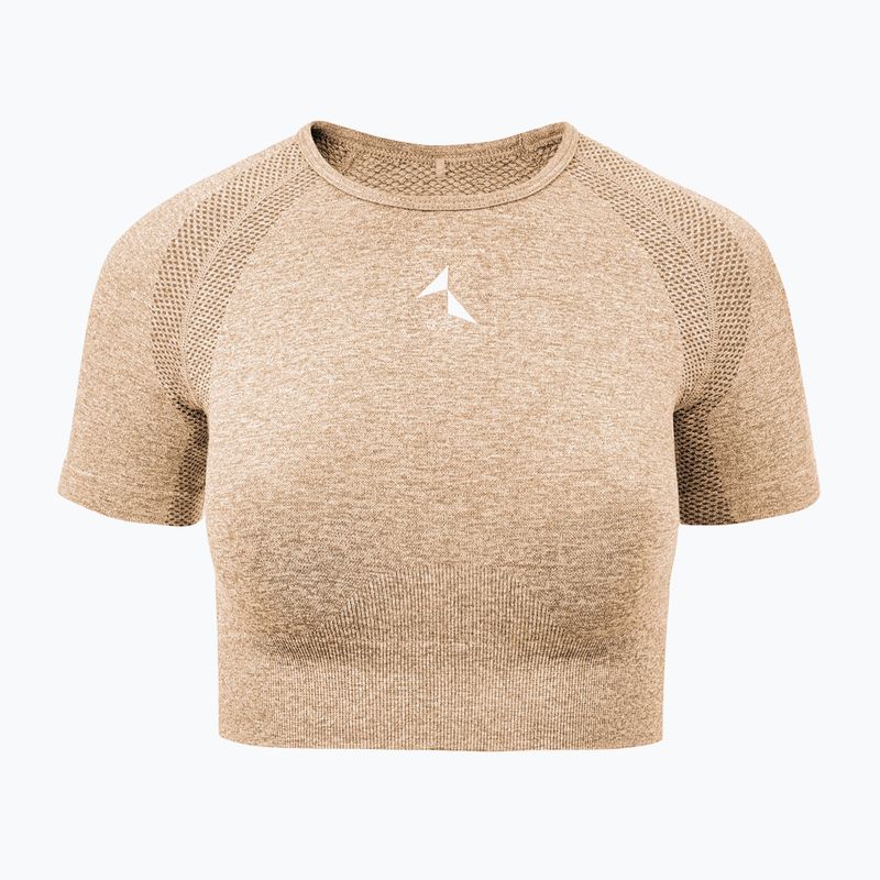 Top da allenamento donna Carpatree Vibe Seamless beige melange 5