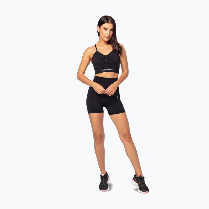 Pantaloncini da allenamento donna Carpatree Allure Seamless nero 2