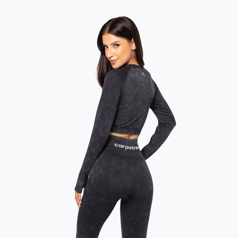 Top da allenamento donna Carpatree Yasmine Seamless Longsleeves nero 3