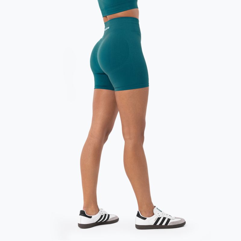 Pantaloncini da allenamento da donna Carpatree Blaze Seamless blu oceano profondo 3