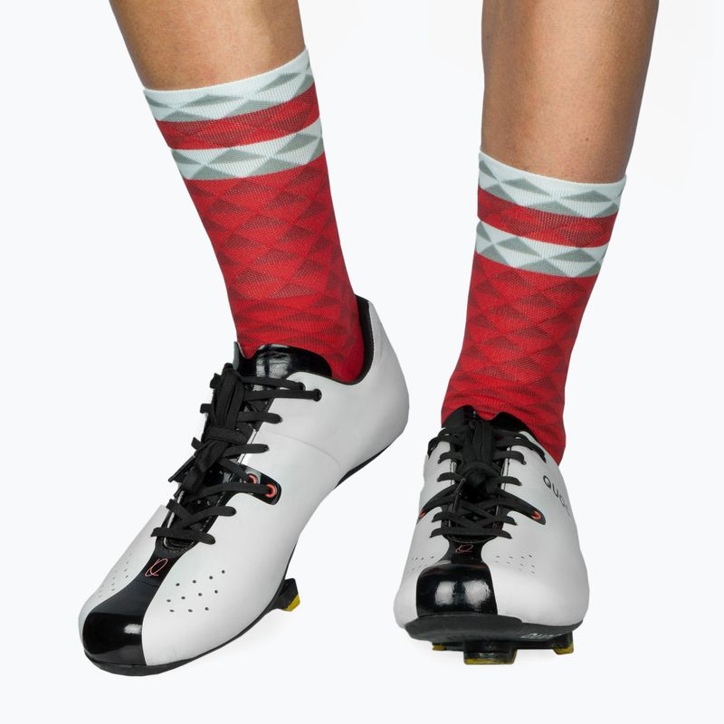Calze da ciclismo Luxa Rosso asimmetrico 2