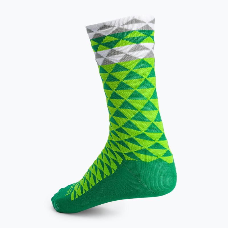 Calze da ciclismo Luxa Verde asimmetrico 3