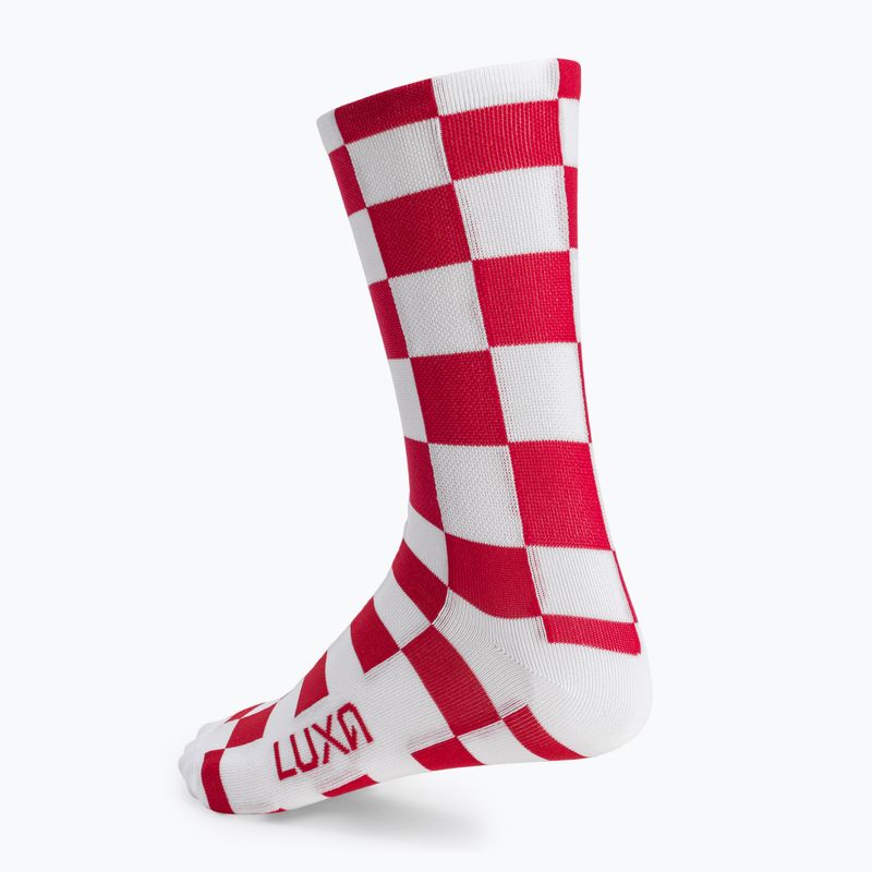 Calzini da ciclismo rossi Luxa Squares 3