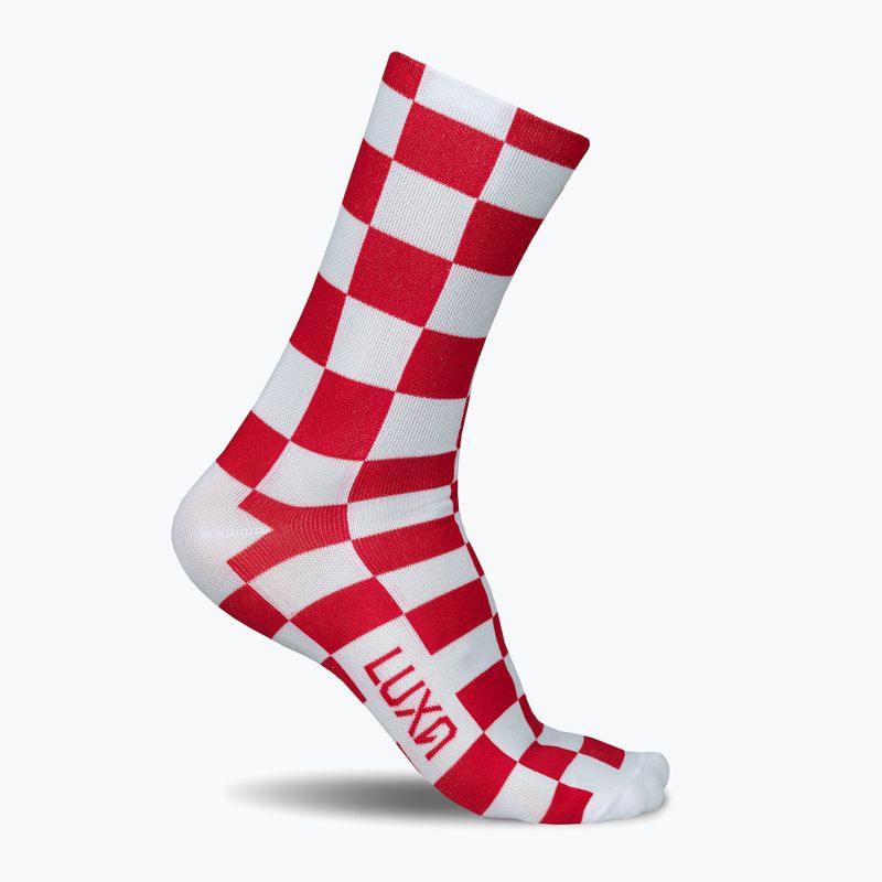 Calzini da ciclismo rossi Luxa Squares