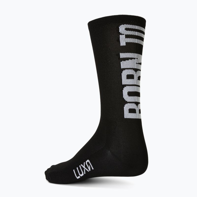Calzini da ciclismo Luxa Born to Climb neri 4