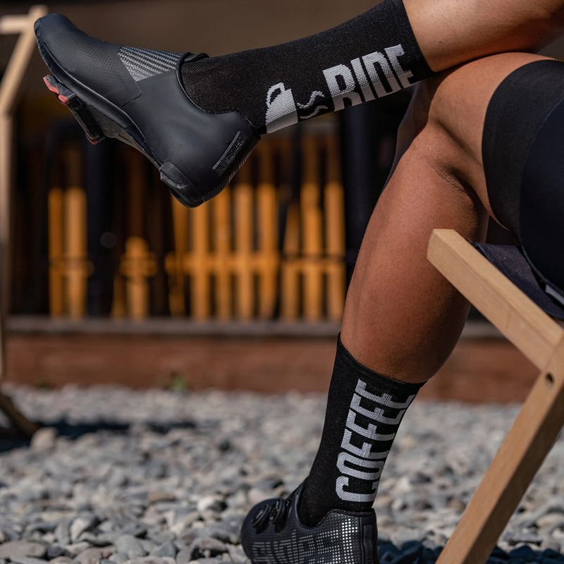 Calze da ciclismo Luxa Coffee Ride nero 6