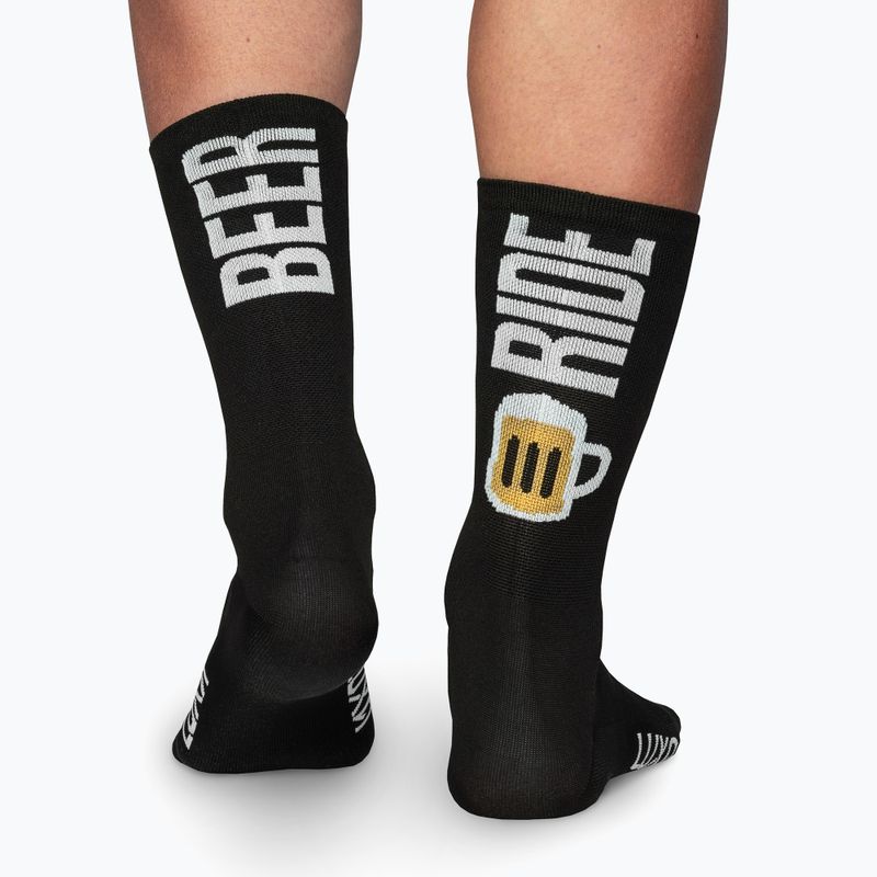 Calze da ciclismo Luxa Beer Ride nero 2