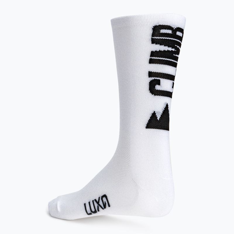 Luxa Born to Climb calze da ciclismo bianche 5