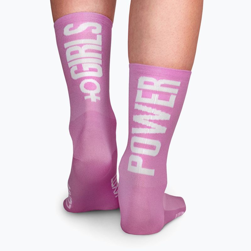 Luxa Girls Power calze da ciclismo da donna liliac 2