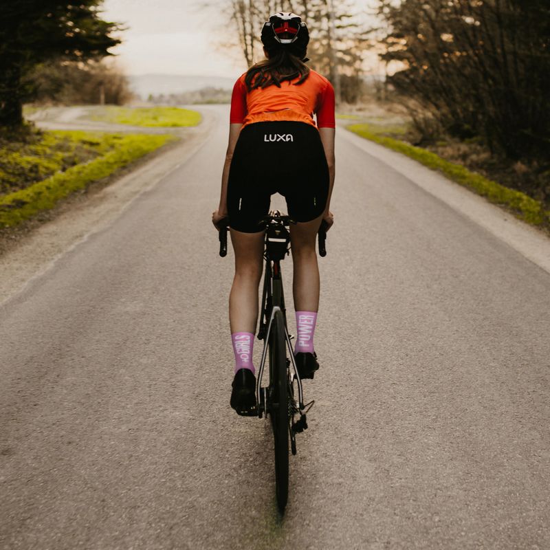Luxa Girls Power calze da ciclismo da donna liliac 7