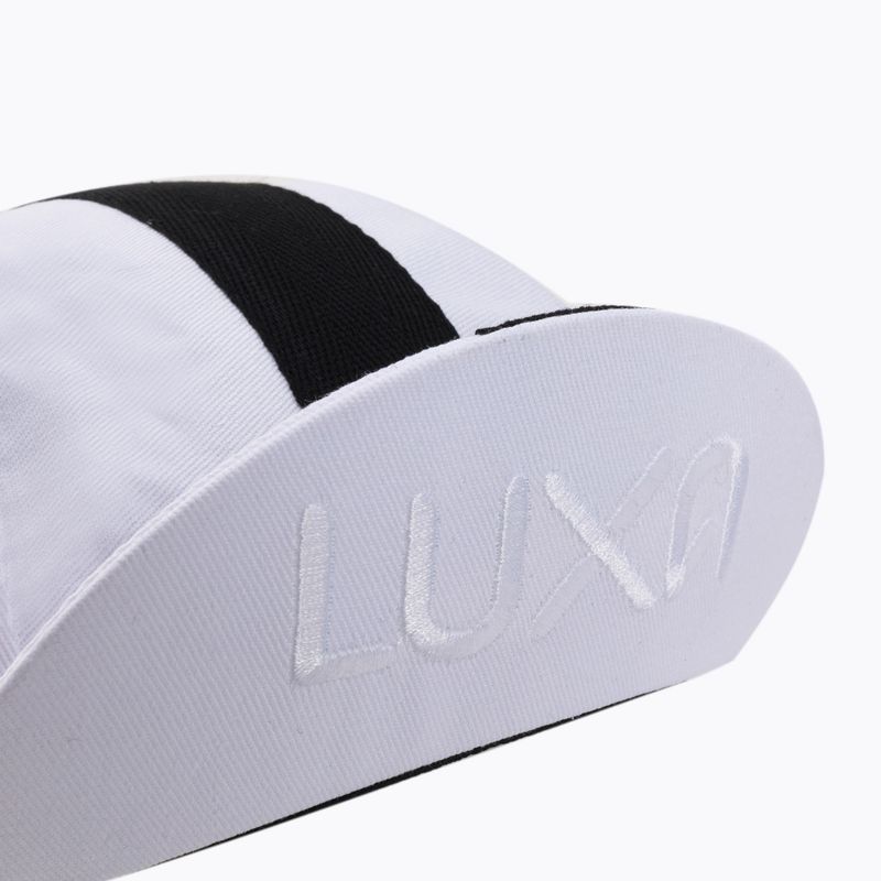 Berretto da ciclismo Luxa Classic Stripe bianco 9