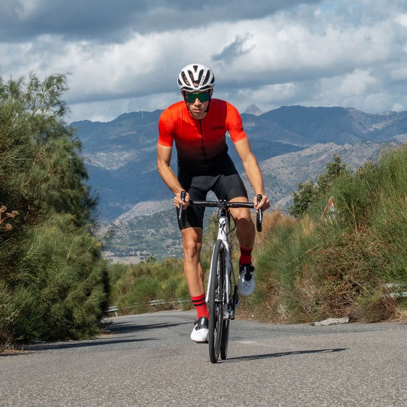 Calze da ciclismo Luxa Night rosse 5